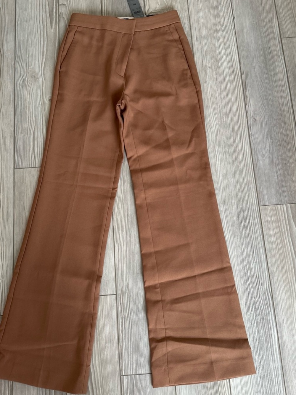 Ann Taylor Wide-Leg Dress Pants in Rust Brown